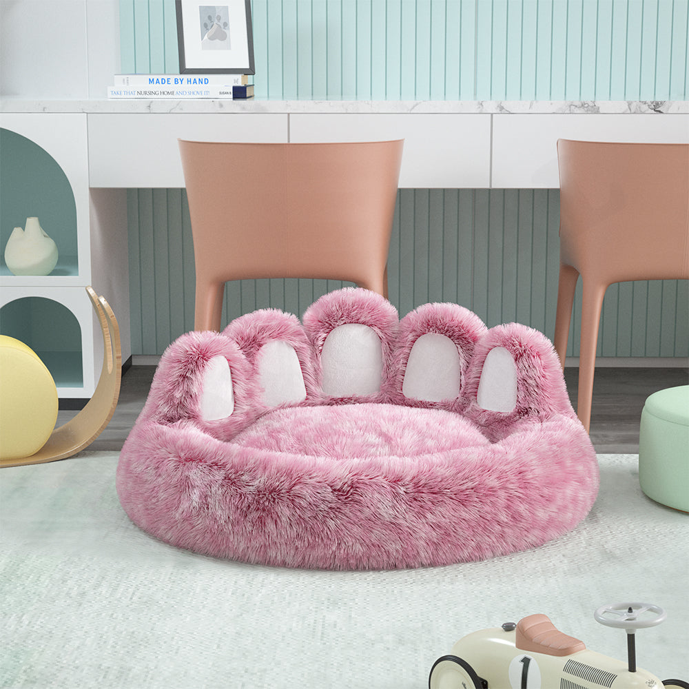 Long Plush Cat Bed Warm Winter Pet Items Cozy Kitten Cushion Cat House