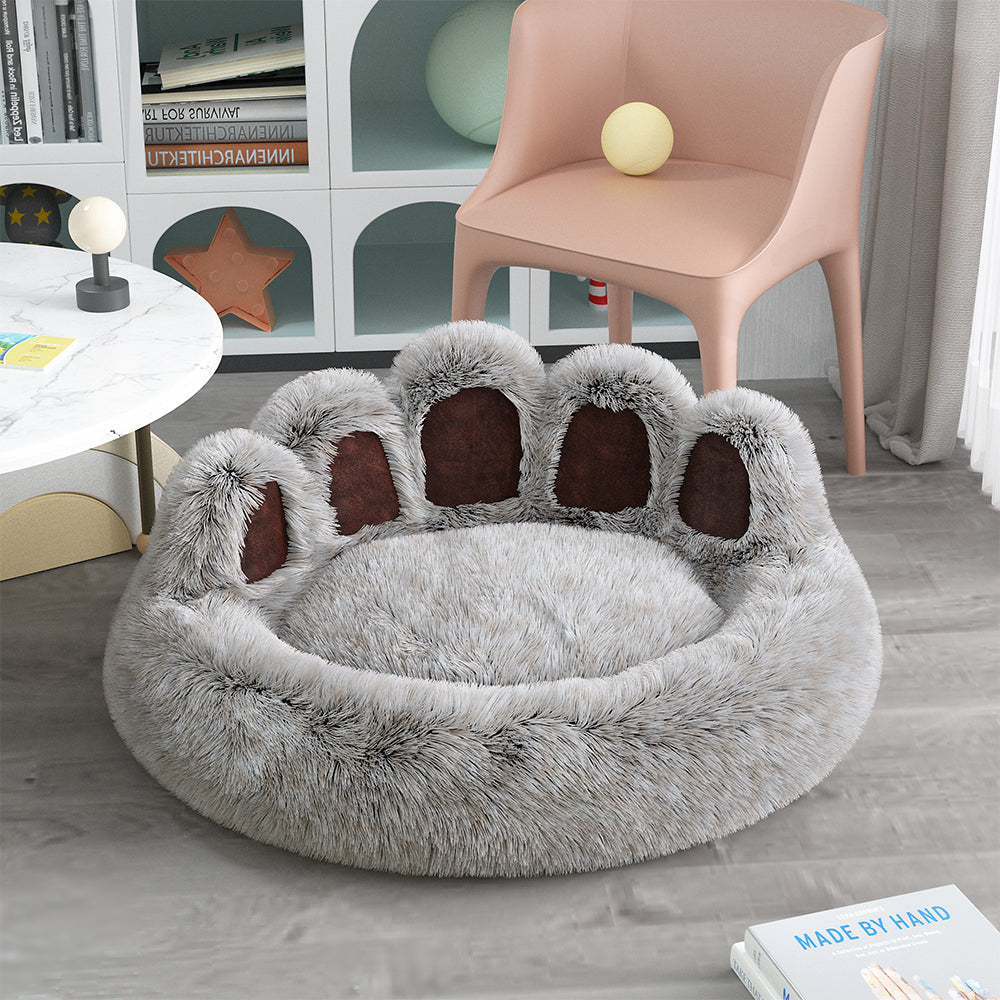 Long Plush Cat Bed Warm Winter Pet Items Cozy Kitten Cushion Cat House