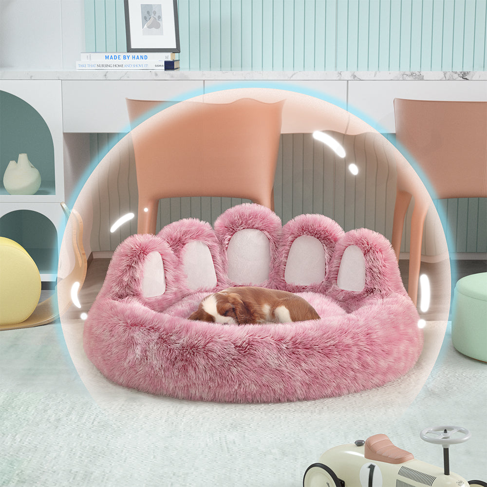 Long Plush Cat Bed Warm Winter Pet Items Cozy Kitten Cushion Cat House