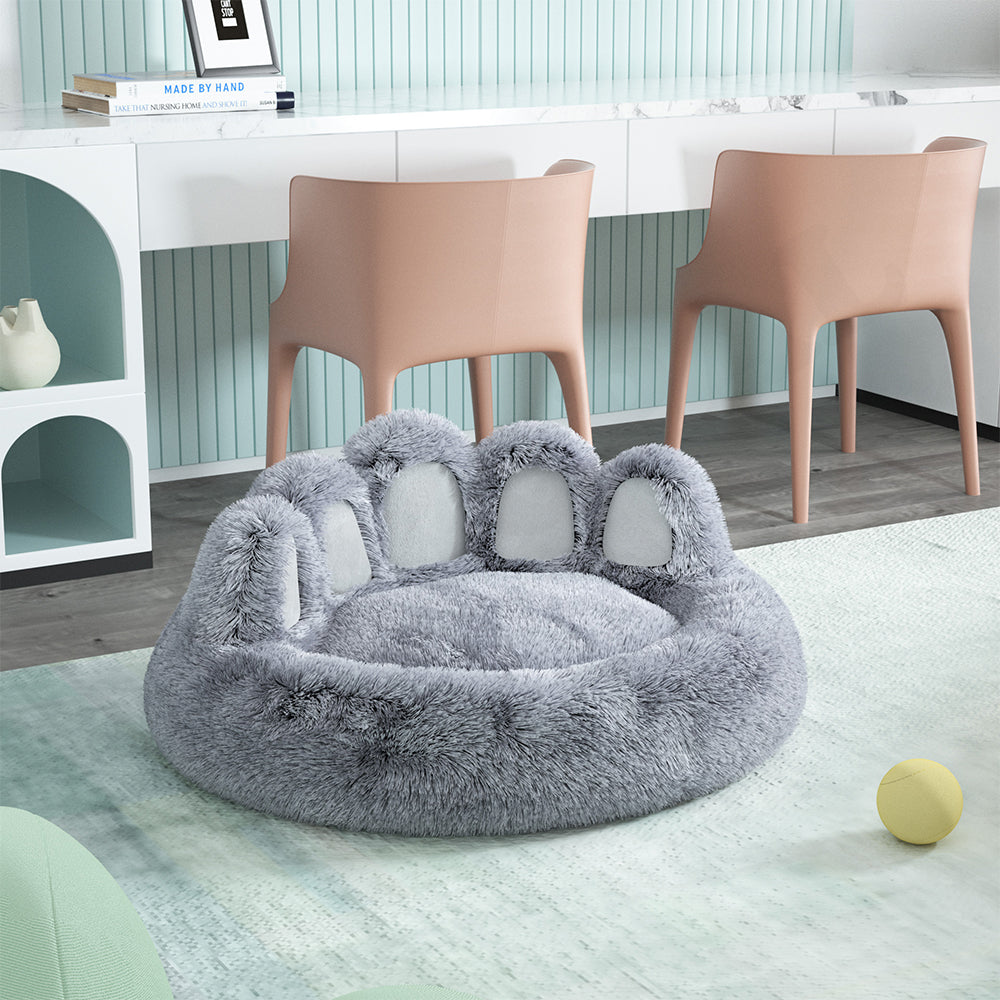 Long Plush Cat Bed Warm Winter Pet Items Cozy Kitten Cushion Cat House