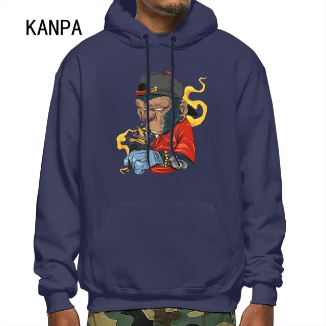 Hoodie Men's 3D Print Hoodie Japanese Anime One Piece Harajuku Funny Oversized Sweatshirt Top Monkey White clothing 3xl