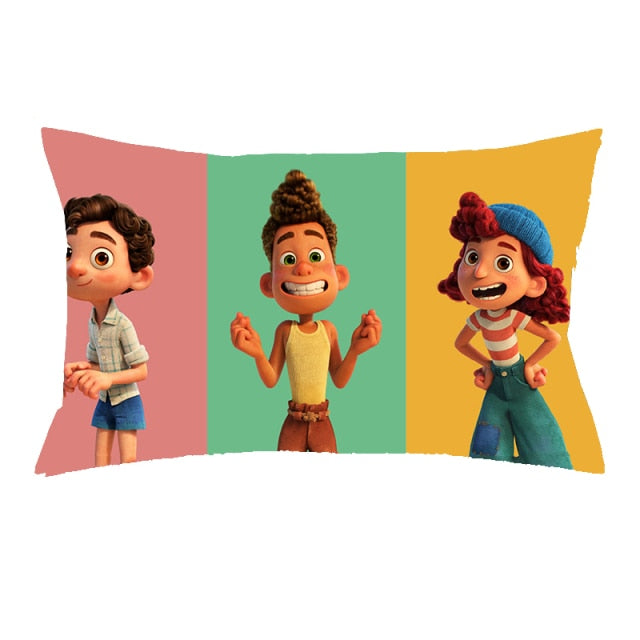 Disney Pixar Luca Cushion Cover Pillowcase Print Pillow Case Decor Sofa Throw Pillows Room Pillow Cover Decorative Wholesale