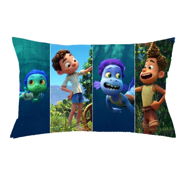 Disney Pixar Luca Cushion Cover Pillowcase Print Pillow Case Decor Sofa Throw Pillows Room Pillow Cover Decorative Wholesale