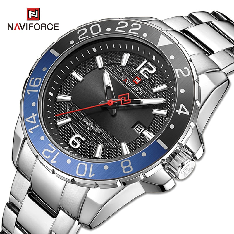 NAVIFORCE Luxury Brand Male Calendar Quartz Watch for Men Business Watches Luminous Military Waterproof Clock Relogio Masculino