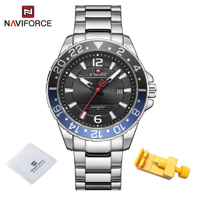 NAVIFORCE Luxury Brand Male Calendar Quartz Watch for Men Business Watches Luminous Military Waterproof Clock Relogio Masculino