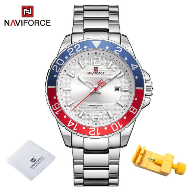 NAVIFORCE Luxury Brand Male Calendar Quartz Watch for Men Business Watches Luminous Military Waterproof Clock Relogio Masculino