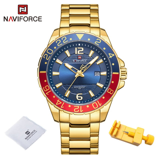 NAVIFORCE Luxury Brand Male Calendar Quartz Watch for Men Business Watches Luminous Military Waterproof Clock Relogio Masculino