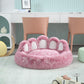 Long Plush Cat Bed Warm Winter Pet Items Cozy Kitten Cushion Cat House