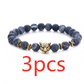 標籤 Agate Alloy Leopard head beaded bracelet