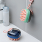 New 2 In 1 Pet Cat Dog Cleaning Bathing Massage Shampoo Soap Dispensing Grooming Brush Pets Supplies