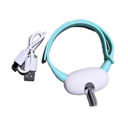 Smart Lazy Man Cat Toy Collar LED Infrared USB Charging Pet Supplies