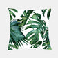 Tropical Plants Cushion Cover Polyester Green Leaves Decorative Pillowcase Tropical Plant Throw Pillow Case Home Cushion Cover