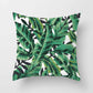 Tropical Plants Cushion Cover Polyester Green Leaves Decorative Pillowcase Tropical Plant Throw Pillow Case Home Cushion Cover