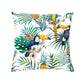 Tropical Plants Cushion Cover Polyester Green Leaves Decorative Pillowcase Tropical Plant Throw Pillow Case Home Cushion Cover