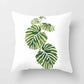 Tropical Plants Cushion Cover Polyester Green Leaves Decorative Pillowcase Tropical Plant Throw Pillow Case Home Cushion Cover