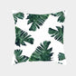 Tropical Plants Cushion Cover Polyester Green Leaves Decorative Pillowcase Tropical Plant Throw Pillow Case Home Cushion Cover