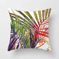 Tropical Plants Cushion Cover Polyester Green Leaves Decorative Pillowcase Tropical Plant Throw Pillow Case Home Cushion Cover