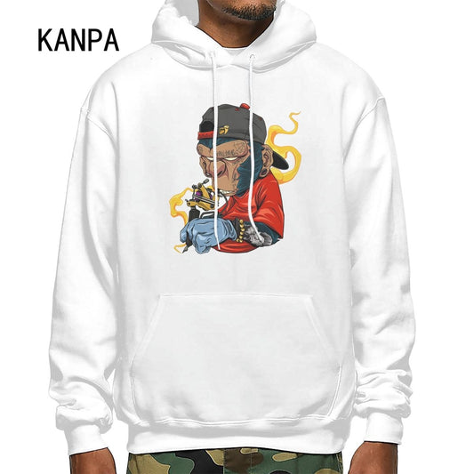 Hoodie Men's 3D Print Hoodie Japanese Anime One Piece Harajuku Funny Oversized Sweatshirt Top Monkey White clothing 3xl