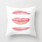 Feather Printing Pink Throw Pillow  Cases Sofa Cushion Cover Bed Pillowcase Decoration Fashion Pillowcase  Home Decor 45*45cm