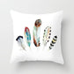 Feather Printing Pink Throw Pillow  Cases Sofa Cushion Cover Bed Pillowcase Decoration Fashion Pillowcase  Home Decor 45*45cm