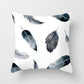 Feather Printing Pink Throw Pillow  Cases Sofa Cushion Cover Bed Pillowcase Decoration Fashion Pillowcase  Home Decor 45*45cm