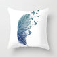 Feather Printing Pink Throw Pillow  Cases Sofa Cushion Cover Bed Pillowcase Decoration Fashion Pillowcase  Home Decor 45*45cm