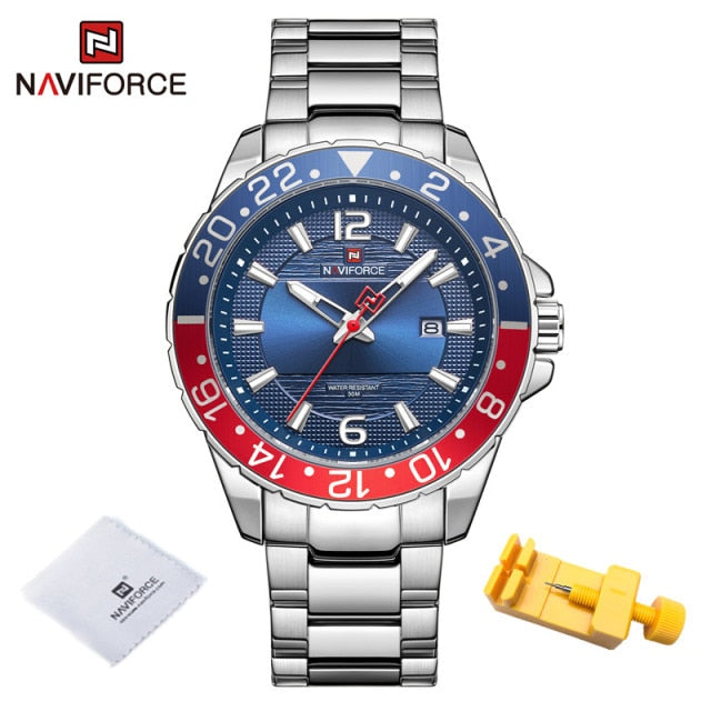 NAVIFORCE Luxury Brand Male Calendar Quartz Watch for Men Business Watches Luminous Military Waterproof Clock Relogio Masculino