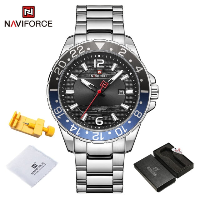 NAVIFORCE Luxury Brand Male Calendar Quartz Watch for Men Business Watches Luminous Military Waterproof Clock Relogio Masculino