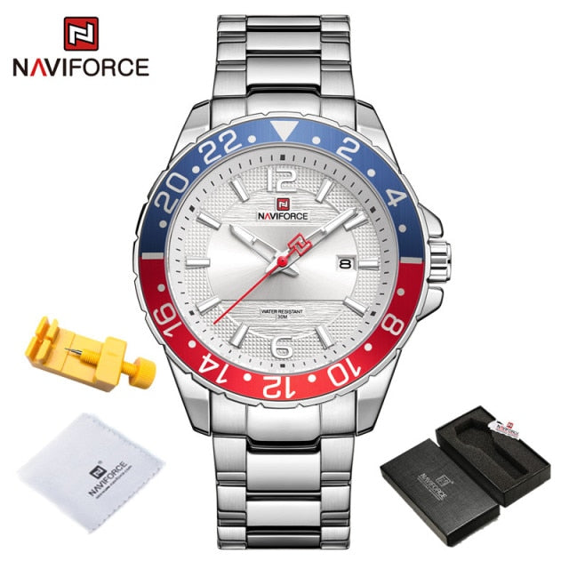 NAVIFORCE Luxury Brand Male Calendar Quartz Watch for Men Business Watches Luminous Military Waterproof Clock Relogio Masculino